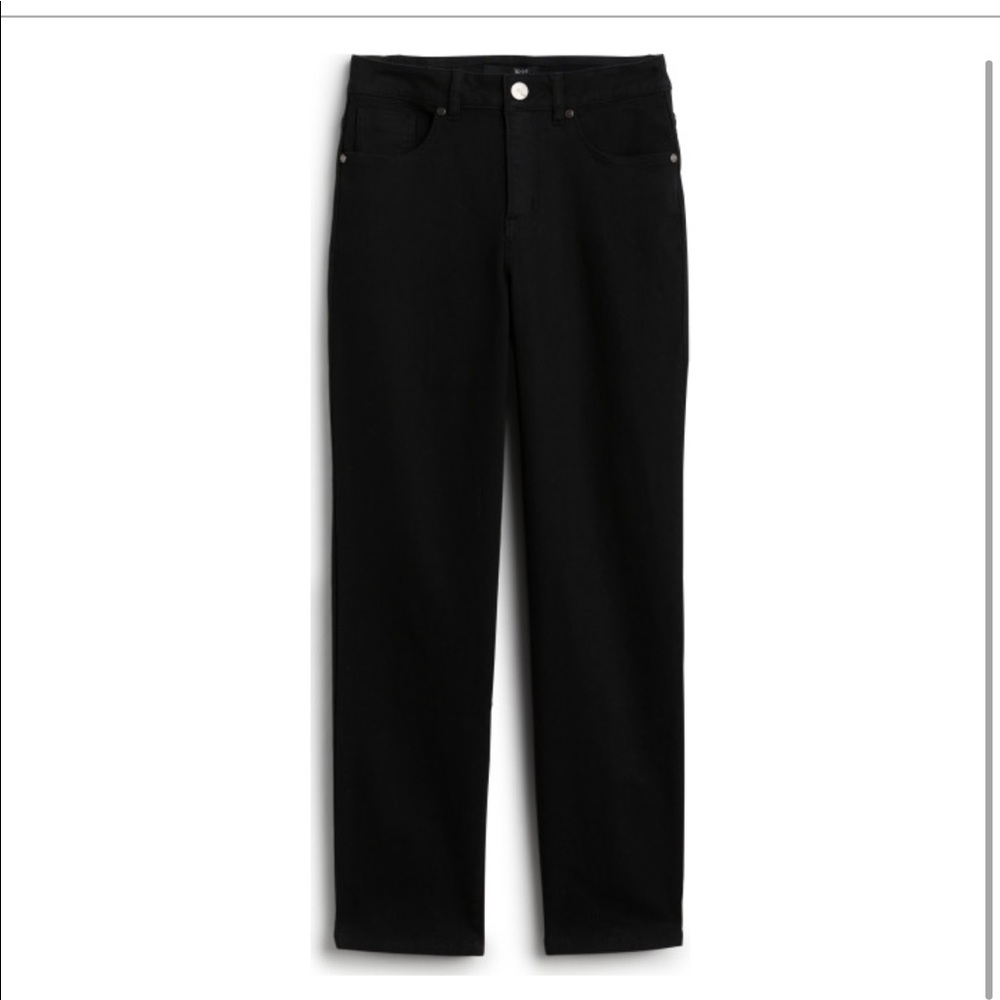 Black denim pants